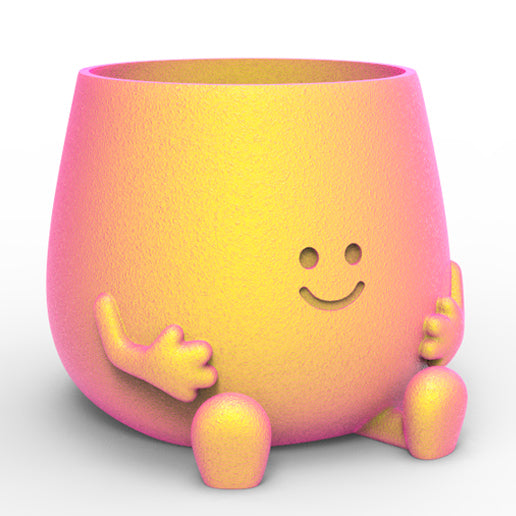 HAPPY FACE PLANTER POT
