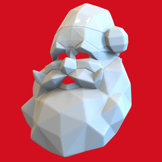 SANTA CLAUSE FACETED MASK