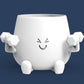 HAPPY FACE GYM BUDDY PLANTER POT
