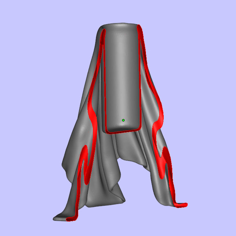 FABRIC DRAPED VASE