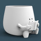 HAPPY FACE READING BOOK PLANTER POT