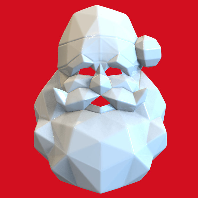 SANTA CLAUSE FACETED MASK