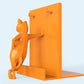 LOW POLY CAT BOOKEND HOLDER