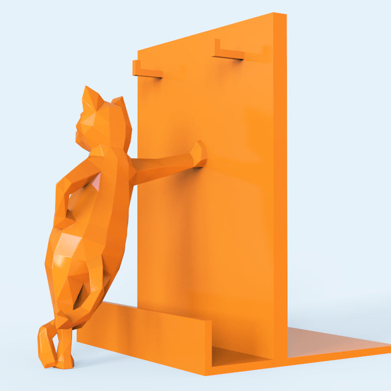 LOW POLY CAT BOOKEND HOLDER