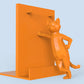 LOW POLY CAT BOOKEND HOLDER