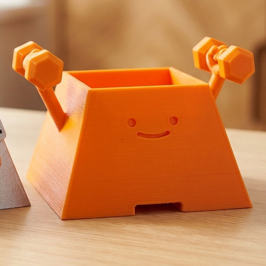 HAPPY FACE GYM BUDDY PLANTER POT