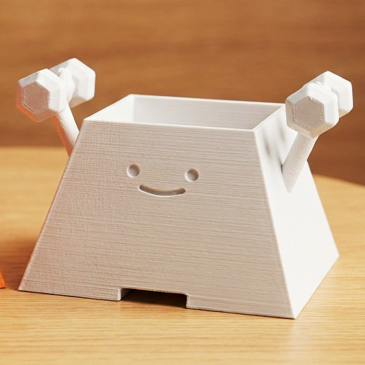 HAPPY FACE GYM BUDDY PLANTER POT