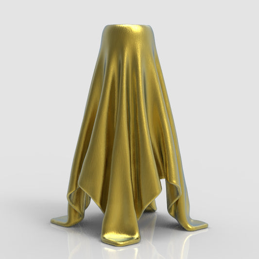 FABRIC DRAPED VASE