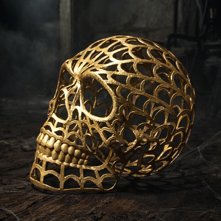 LATTICE SKULL SCULPTURE