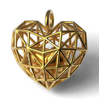 HEART WITHIN A HEART PENDANT