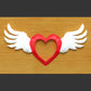 Heart with wings photo frame