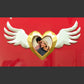 Heart with wings photo frame
