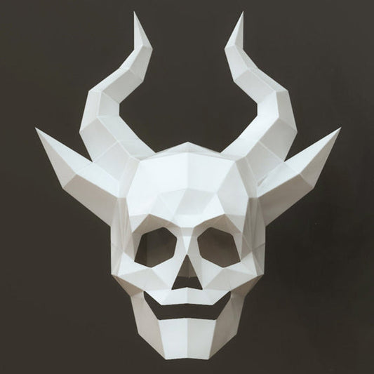 Skull with Horns Mask