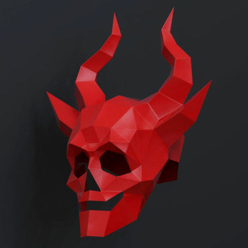 Skull with Horns Mask