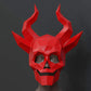Skull with Horns Mask