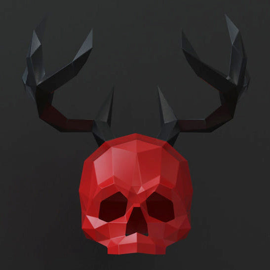 Skull with Horns Mask