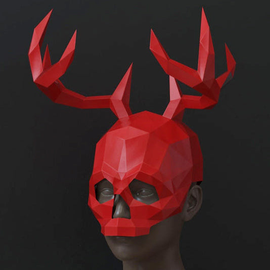Skull with Horns Mask
