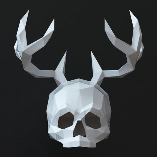 Skull with Horns Mask