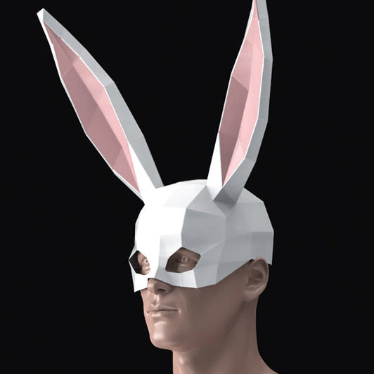 Folded Rabbit Mask Rabbit Mask – Wonder Ming Studio