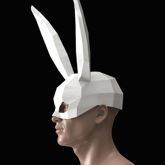 Folded Rabbit Mask Rabbit Mask – Wonder Ming Studio