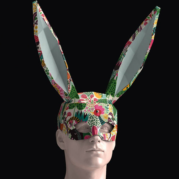 Folded Rabbit Mask Rabbit Mask – Wonder Ming Studio