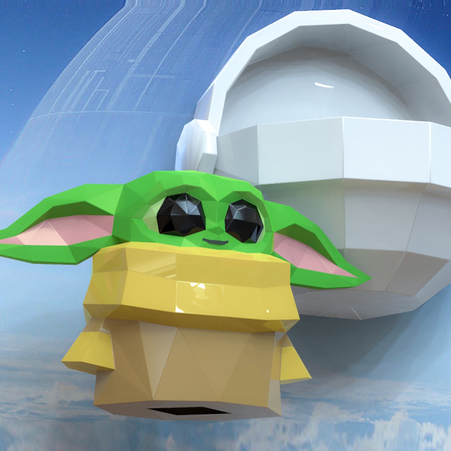 Baby Yoda in Carrier