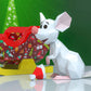 Mouse Christmas sleigh