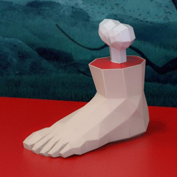 Amputated leg
