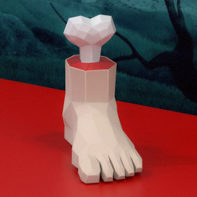 Amputated leg