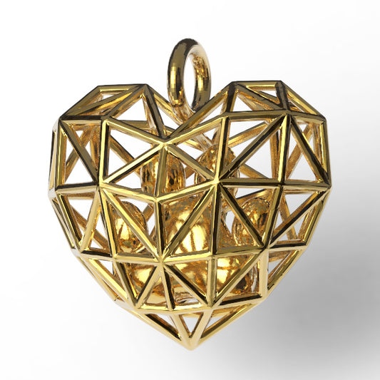PAW WITHIN A HEART PENDANT