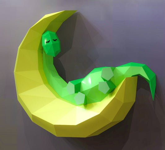 Dinosaur Sleeping On Moon