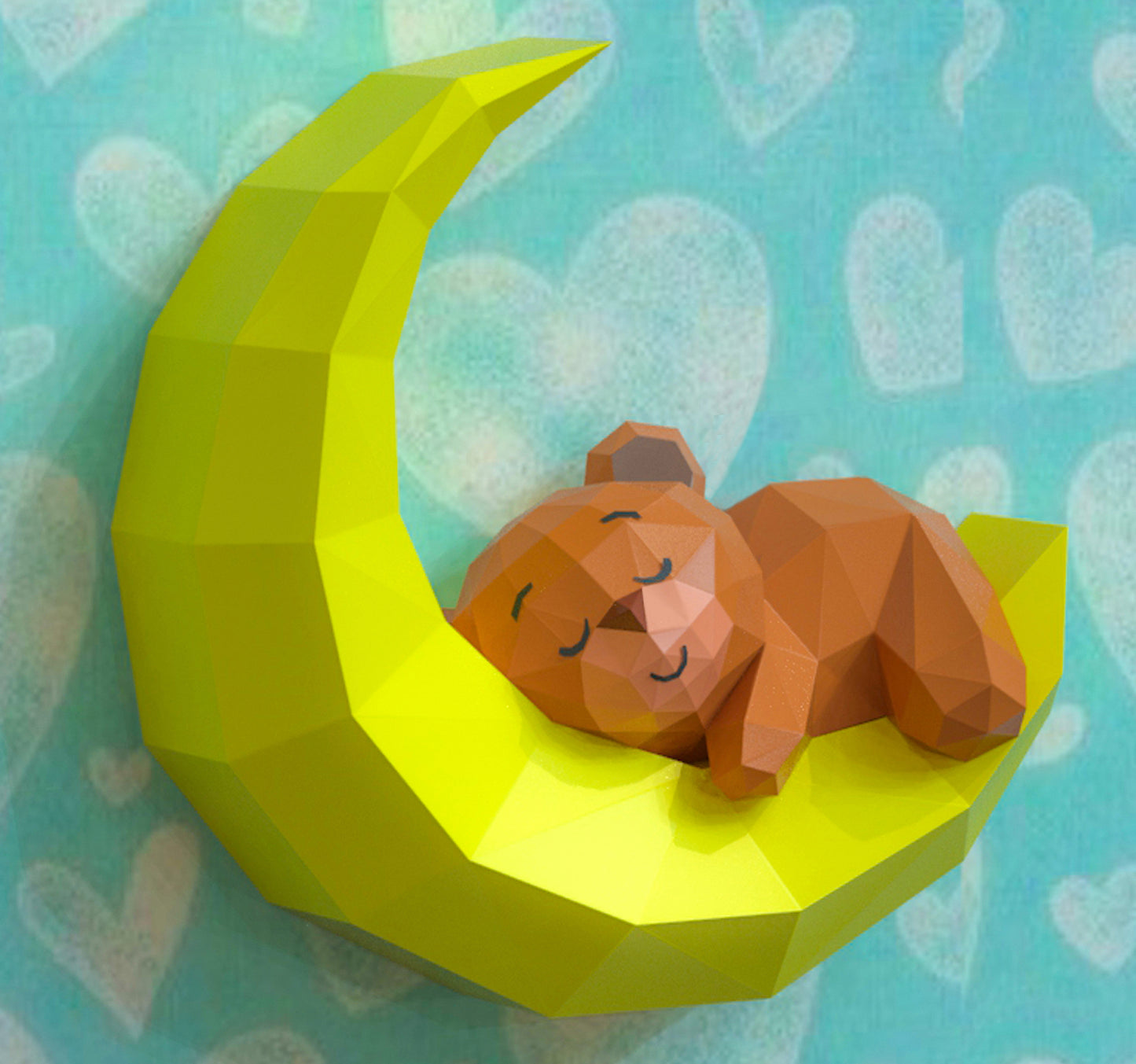 Bear Sleeping On Moon