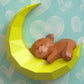 Bear Sleeping On Moon