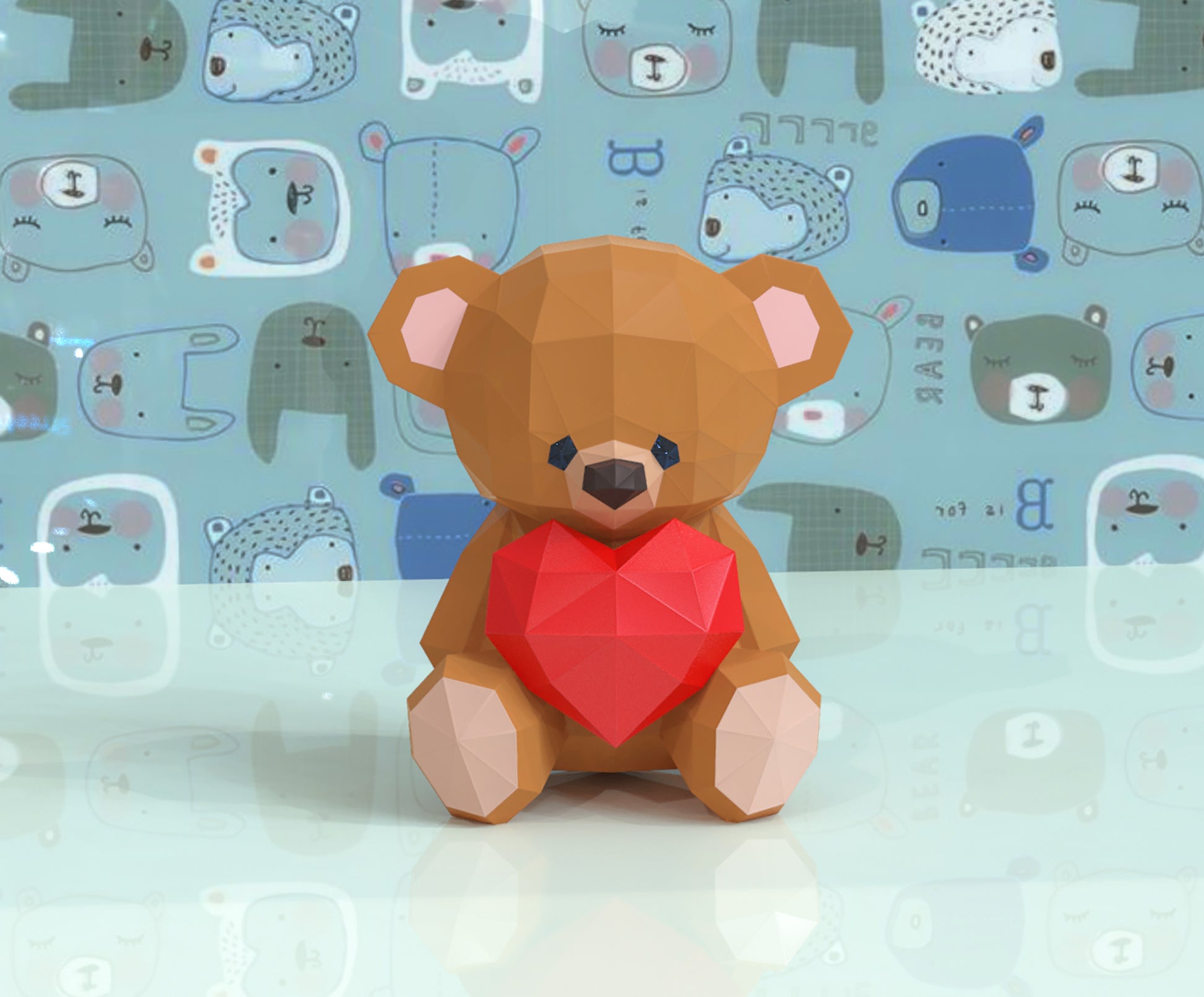 Teddy Bear holding heart – Wonder Ming Studio teddy-bear-holding-heart-wonder-ming-studio