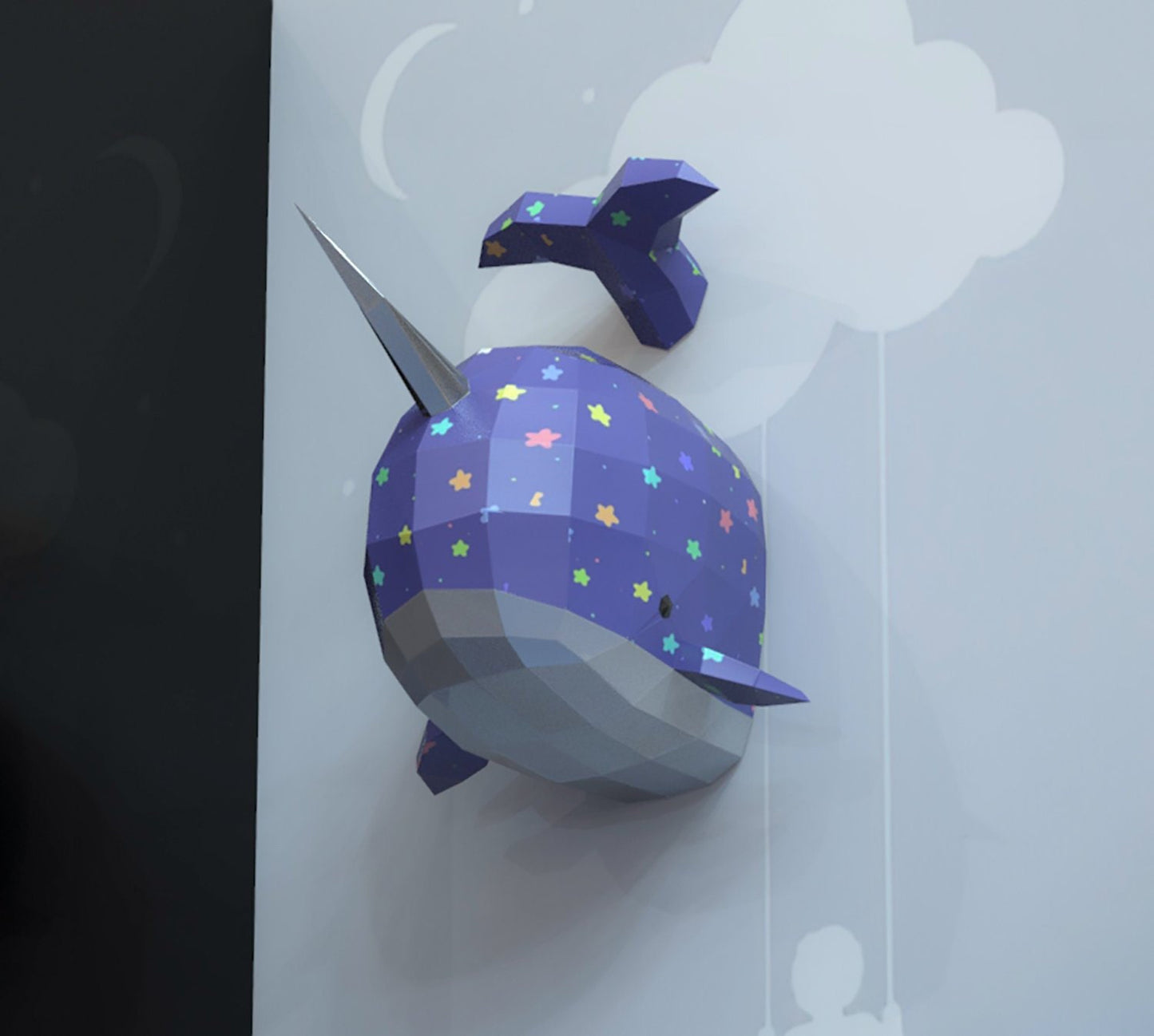 Whale Unicorn Wall Decor