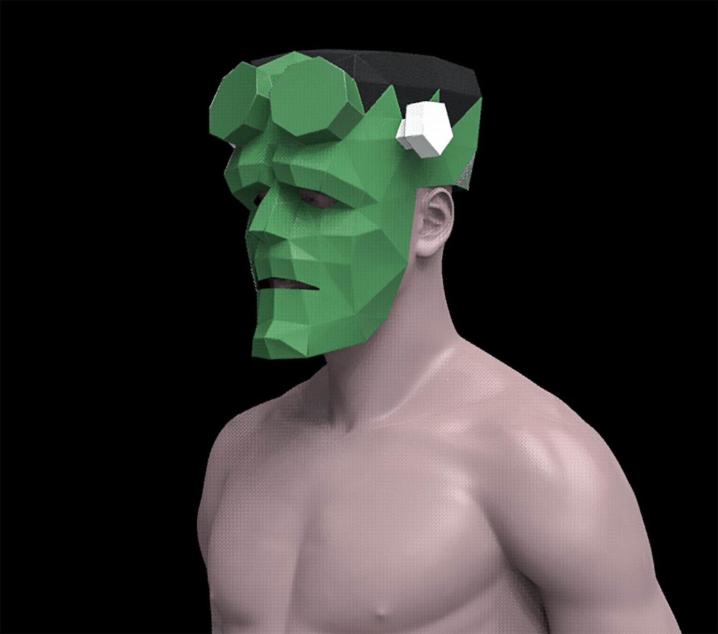 Frankenstein Hellboy mask