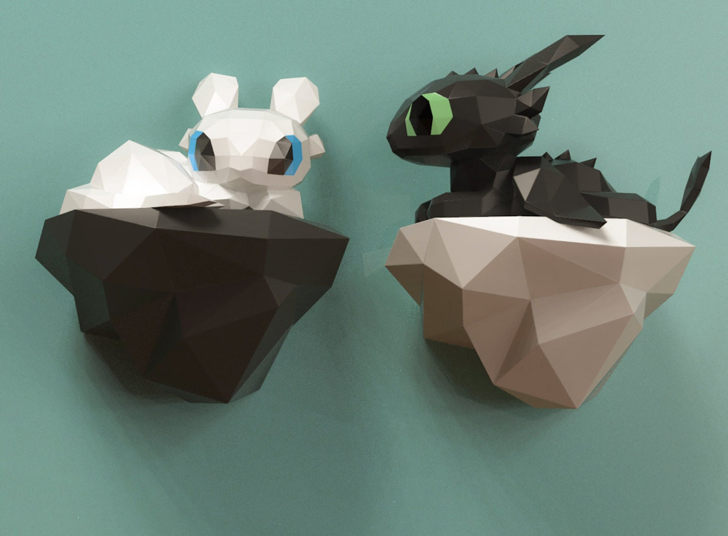 papercraft baby toothless, diy papercraft, diy papercraft baby toothless, beautiful papercraft, papercraft gifts, low poly toothless, paper model baby toothless, toothless and light fury