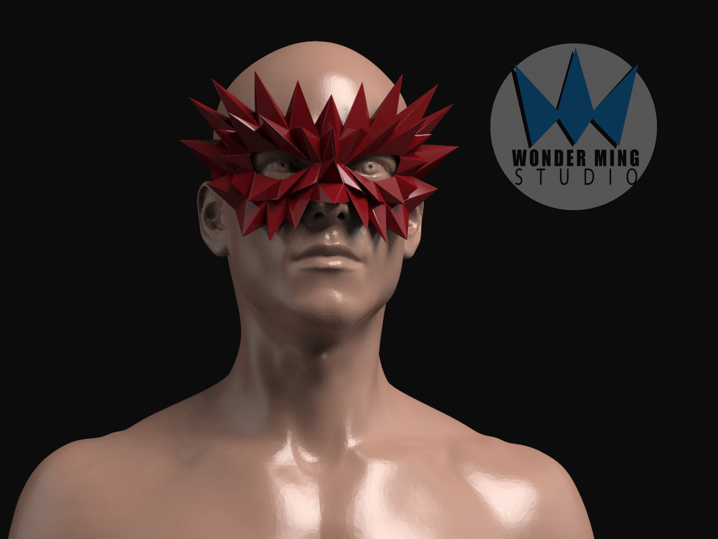 Spikes Half Mask