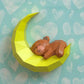Bear Sleeping On Moon