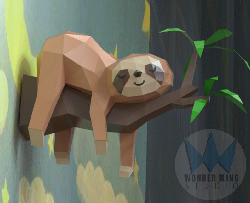 Sloth on branch