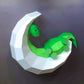 Dinosaur Sleeping On Moon